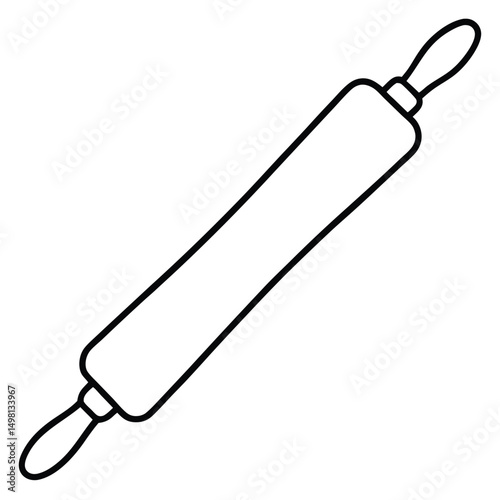a rolling pin vector illustration