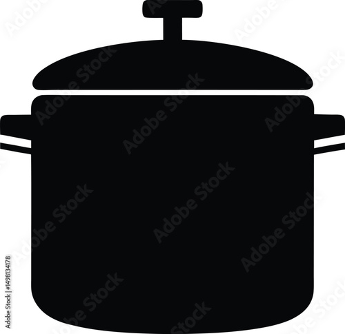 stainless steel pot silhouette