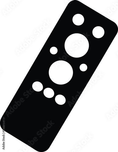 tv remote control silhouette