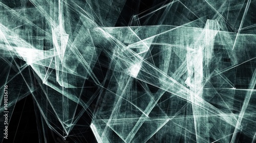 Abstract Geometric Lines and Shapes in Light and Dark Tones