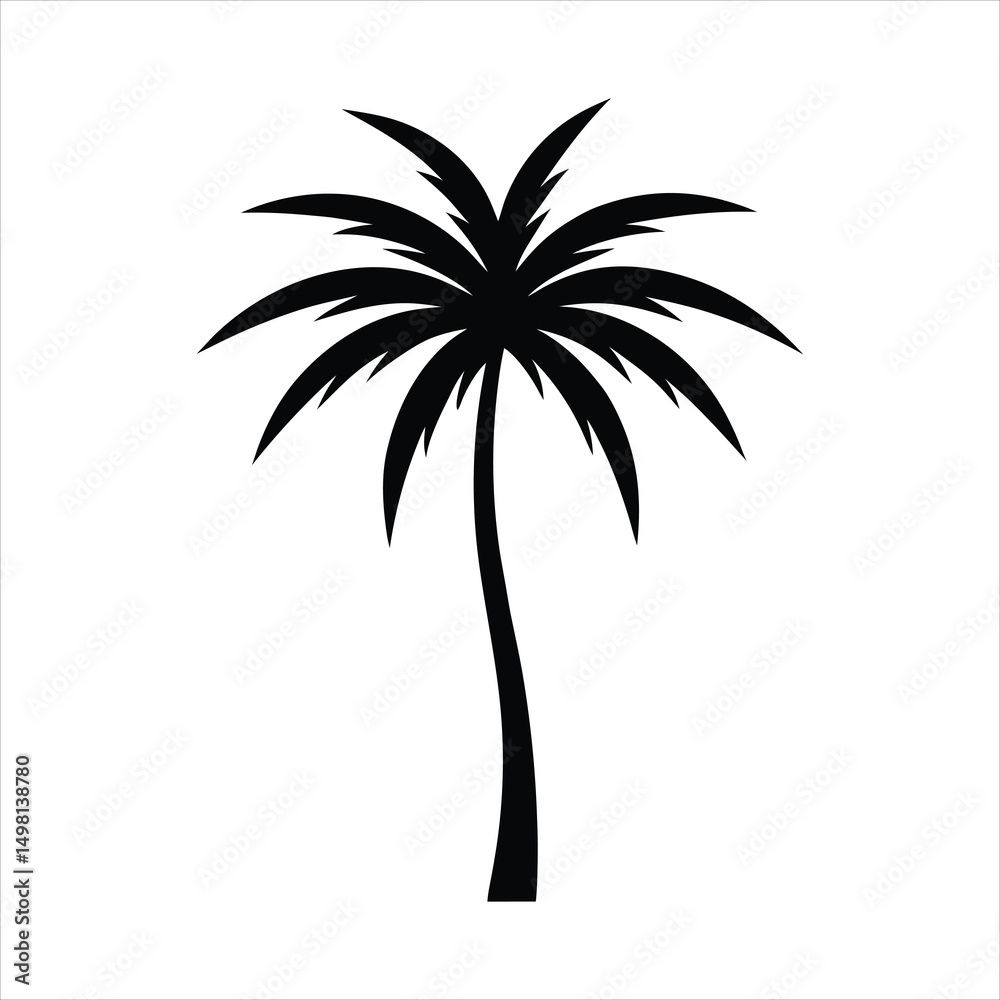 Obraz premium palm tree silhouette
