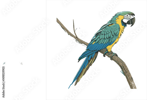 Parrot vector.