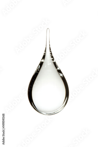 Isolated Clear Water Drop