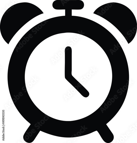 alarm clock silhouette