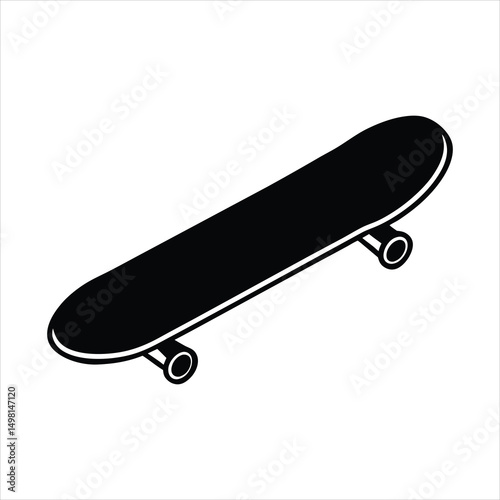 skateboard isolated on white background