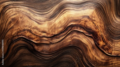 Abstract Wood Grain Texture with Beautiful Flowing Patterns