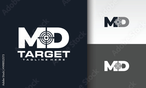 MD letter aim logo