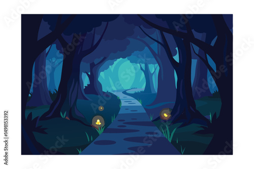 dark enchanted forest
