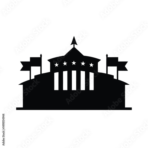 vector illustration of a european parliament