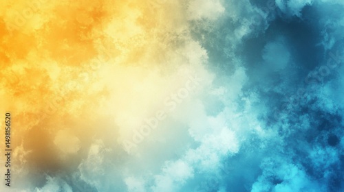 Vibrant Abstract Background with Soft Blue and Orange Hues