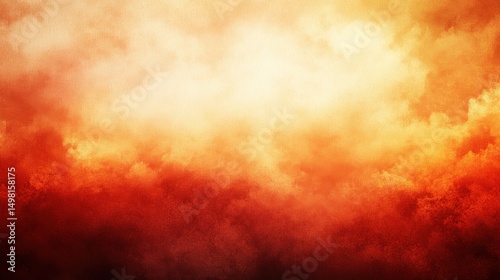 Vibrant Textured Clouds at Sunset with Rich Orange and Red Hues