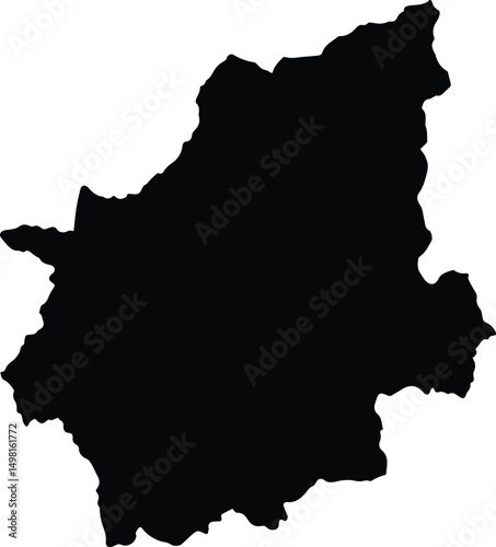 Aileu Vila Timor-Leste silhouette map