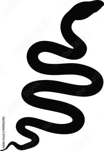 coiled snake silhouette