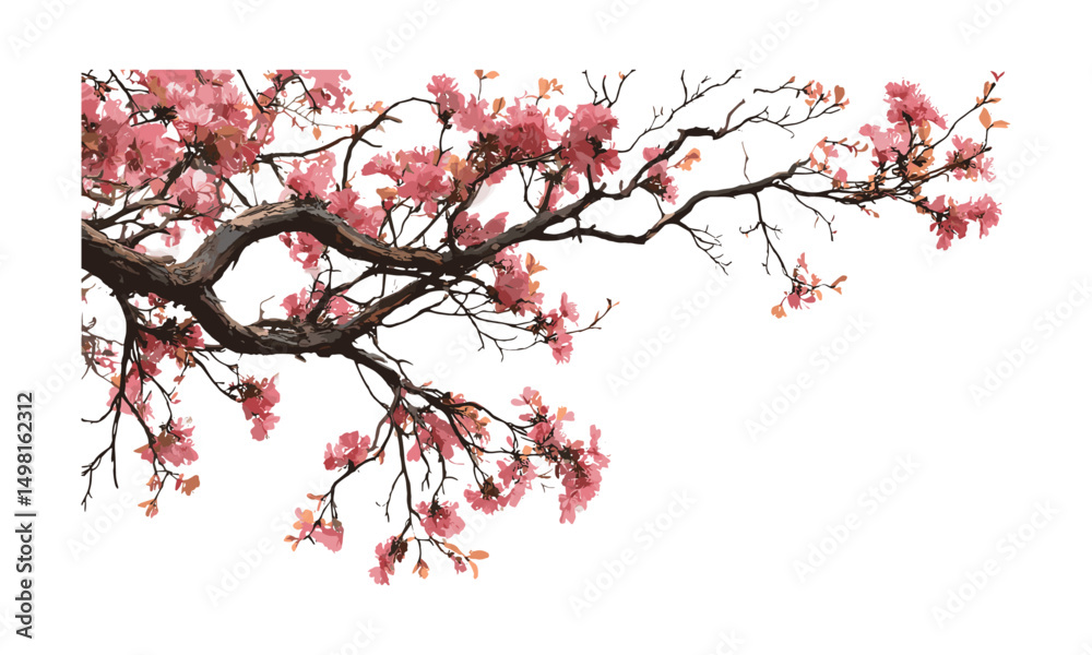 Photo overlays of tree branch and flower, spring summer painted frame, floral vector illustration, artistic decor, botanical elements, transparent background, wall art. Photo overlays of tree branch and flower, spring summer painted frame, floral vector illustration, artistic decor, botanical elements, transparent background, wall art.