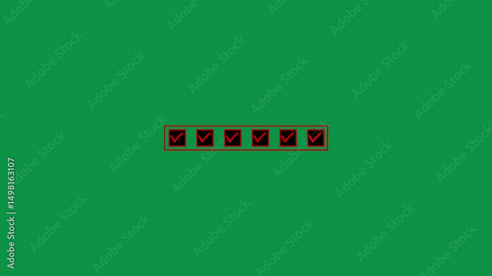 Checklist and task progress tracking concept. A hand placing the final checkmark on wooden blocks in a progress bar, task completion, productivity, goal setting, check com Project pleated tasks. 4K