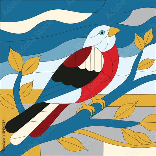 seamless pattern with birds