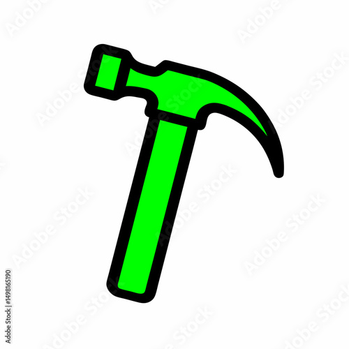 hammer icon on white