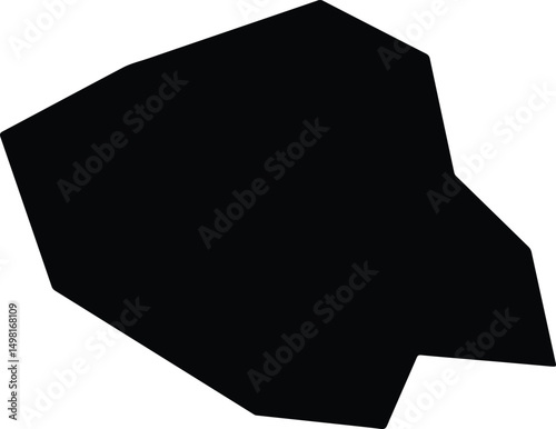 Agios Chariton Cyprus silhouette map