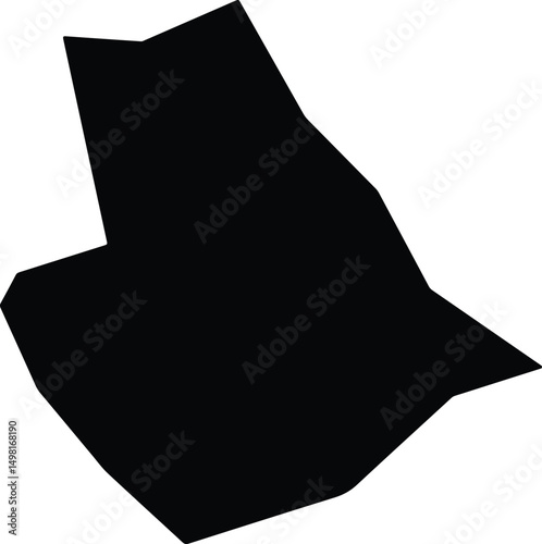 Agios Andronikos Trikomou Cyprus silhouette map