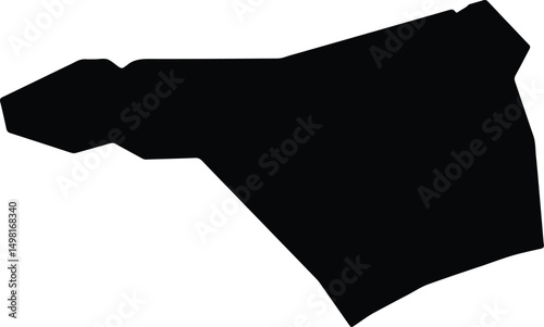 Agios Amvrosios Keryneias Cyprus silhouette map
