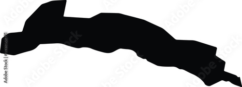 Agia Napa Cyprus silhouette map