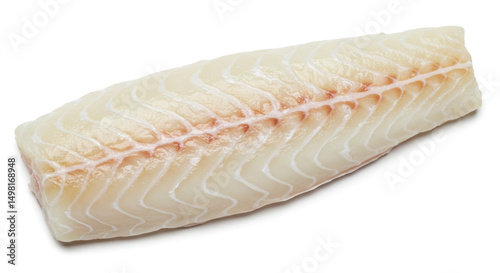 Fresh Atlantic cod fillet seafood raw fish preparation healthy eating omega 3 protein cooking