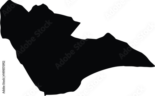 Afder Ethiopia silhouette map