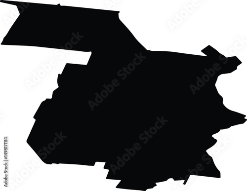 Afanasyevsky District Russia silhouette map photo