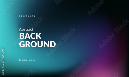 Abstract liquid background. Gradient mesh. Effect blend dark color. Blurred fluid colorful mix. Modern design template for web cover, ad banner, social media, header, presentation. Vector image EPS