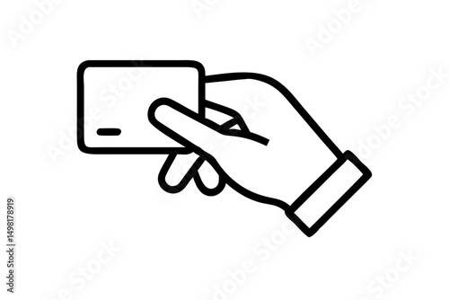 Credit card flat icon for apps and websites