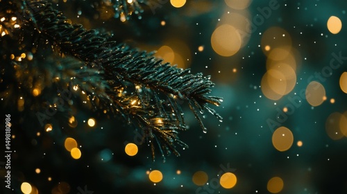 Bokeh from chrismas tree ,beautiful color for background.