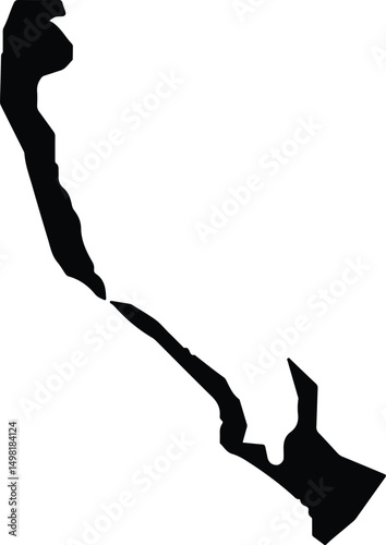 Al Mina Yemen silhouette map