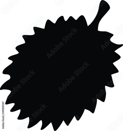 durian sketch silhouette