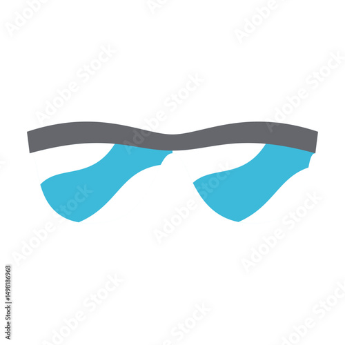 Swimming Goggles Vector Icon - Eyewear & Sportswear