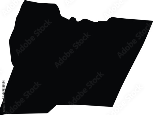 Al Hasa Jordan silhouette map