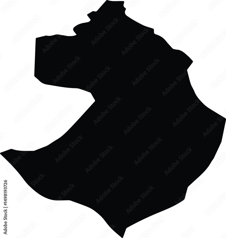 Akseki Turkey silhouette map Akseki Turkey silhouette map