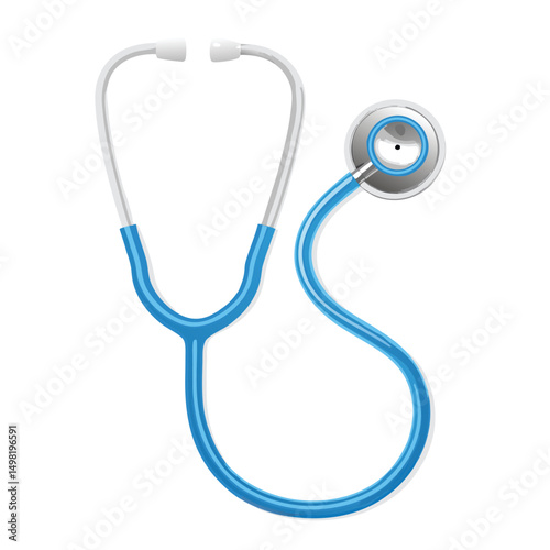 vector stethoscope isolated on white background