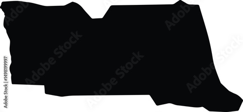 Amada Gaza Central African Repu silhouette map