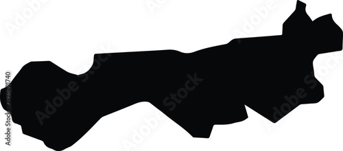 Alto Boa Vista Brazil silhouette map