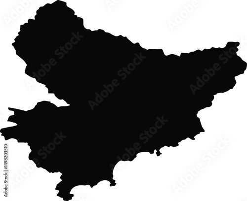 Alpes Maritimes France silhouette map