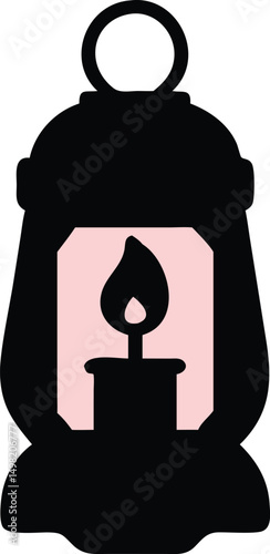 lantern light silhouette 