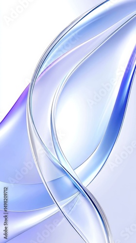 Vibrant blue and purple lines interweaving, forming fluid abstract pattern expressing dynamic movement and seamless artistic harmony