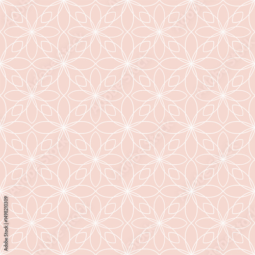 Light pink geometric motif composed of intersecting circular forms. Subtle and elegant, ideal as a soft background for packaging, stationery, or minimal branding.