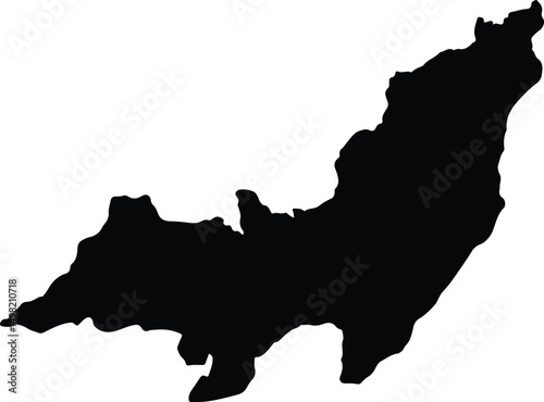 Albania Colombia silhouette map