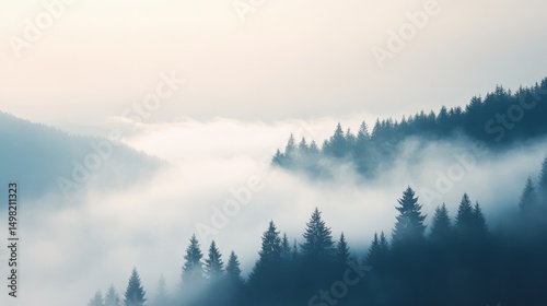 Thick white smoke or dense fog swirling against a dark black background