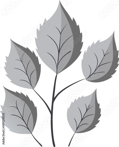 set of leaves vector