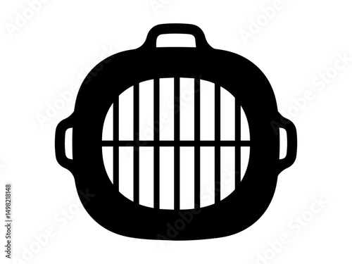 metal cage isolated on white