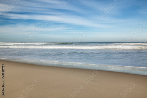 USA, California, Central Coast, Lompoc. Surf Beach abstract