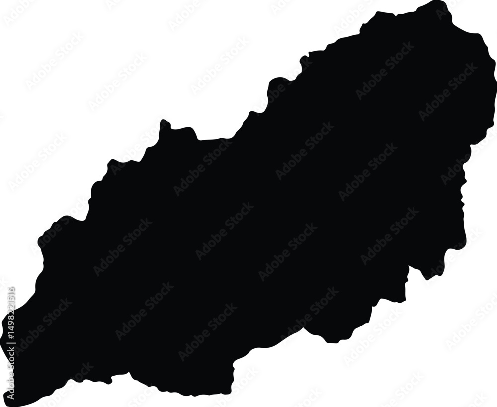 Obraz premium Angostura Colombia silhouette map