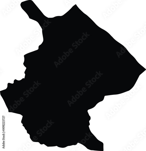 Andika Iran silhouette map